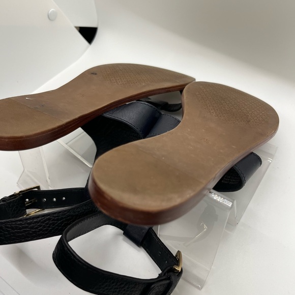 Tory Burch Perforated Logo Flat Sandal Black 7.5 - Picture 10 of 12